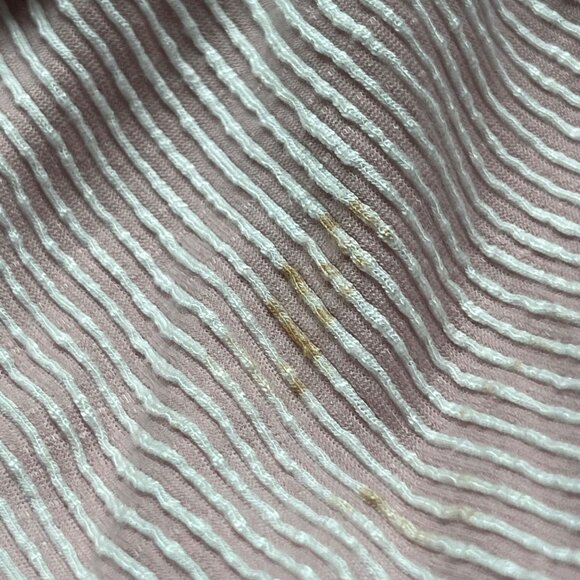 Caution To The Wind Midi Dress Size Large Pink Striped Tiered V-Neck Sleeveless - Picture 4 of 7